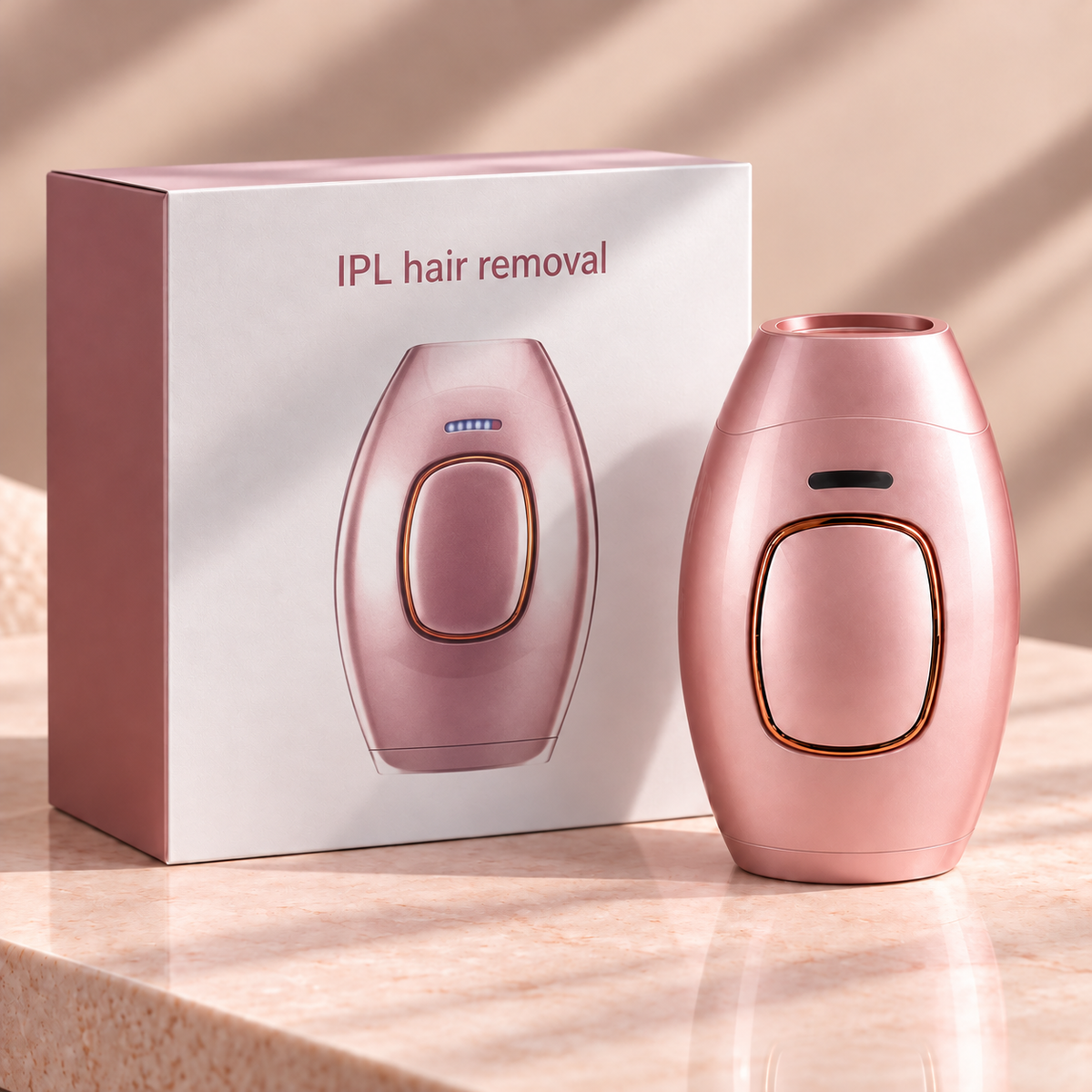 Elya Glow rose avec sa boîte #Couleur_Rose